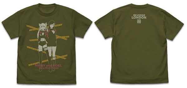 龍與魔女 : 日版 (中碼)「新橋諾艾兒 + 妮妮」墨綠色 T-Shirt
