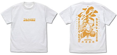 鬼滅之刃 (大碼)「我妻善逸」無限列車篇 雷の呼吸 白色 T-Shirt Mugen Train Arc Thunder Breathing Zenitsu Agatsuma T-Shirt /WHITE-L【Demon Slayer: Kimetsu no Yaiba】