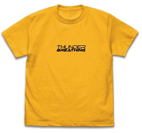 鬼滅之刃 : 日版 (細碼)「我妻善逸」無限列車篇 雷の呼吸 金色 T-Shirt