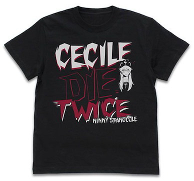 龍與魔女 (中碼)「CECILE DIE TWICE」黑色 T-Shirt CECILE DIE TWICE T-Shirt /BLACK-M【Burn the Witch】