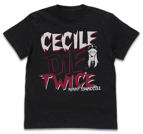 龍與魔女 : 日版 (中碼)「CECILE DIE TWICE」黑色 T-Shirt