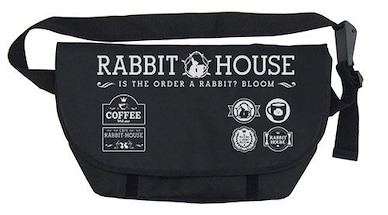 請問您今天要來點兔子嗎？ 「Rabbit House」黑色 郵差袋 Rabbit House Messenger Bag /BLACK【Is the Order a Rabbit?】