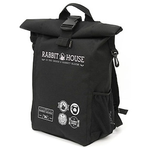 請問您今天要來點兔子嗎？ 「Rabbit House」黑色 卷頂背囊 Rabbit House Roll Top Backpack【Is the Order a Rabbit?】