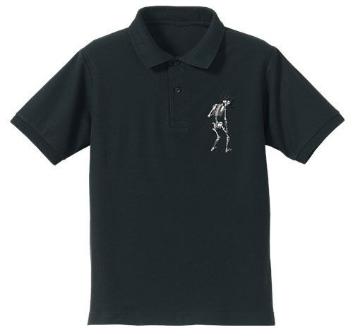骷髏13 : 日版 (大碼)「骷髏」刺繡 黑色 Polo Shirt