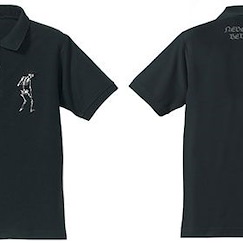 骷髏13 (大碼)「骷髏」刺繡 黑色 Polo Shirt Embroidery Polo Shirt /BLACK-L【Golgo 13】