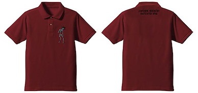 骷髏13 (中碼)「骷髏」刺繡 酒紅色 Polo Shirt Embroidery Polo Shirt /BURGUNDY-M【Golgo 13】
