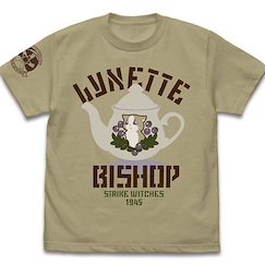 強襲魔女系列 (大碼)「莉涅特」第501統合戰鬥航空團 深卡其色 T-Shirt 501st Joint Fighter Wing Lynette Bishop Personal Mark T-Shirt /SAND KHAKI-L【Strike Witches Series】