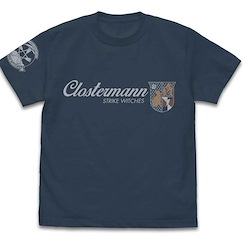 強襲魔女系列 (大碼)「佩琳」第501統合戰鬥航空團 板岩灰 T-Shirt 501st Joint Fighter Wing Perrine Clostermann Personal Mark T-Shirt /SLATE-L【Strike Witches Series】