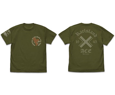 強襲魔女系列 (中碼)「艾莉卡」第501統合戰鬥航空團 墨綠色 T-Shirt 501st Joint Fighter Wing Erica Hartmann Personal Mark T-Shirt /MOSS-M【Strike Witches Series】