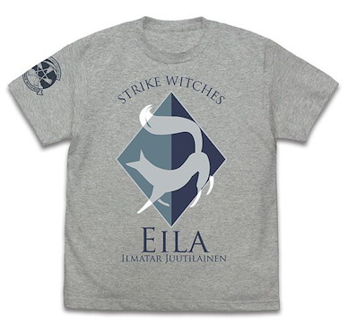 強襲魔女系列 (加大)「艾拉」第501統合戰鬥航空團 混合灰色 T-Shirt 501st Joint Fighter Wing Eila Personal Mark T-Shirt /MIX GRAY-XL【Strike Witches Series】