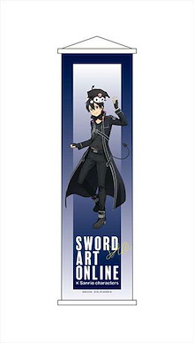 刀劍神域系列 「桐谷和人 + Kuromi」Sanrio 系列 小掛布 Sanrio Characters Mini Wall Scroll Kirito x Kuromi New Illustration ver.【Sword Art Online Series】