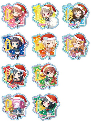LoveLive! 虹咲學園校園偶像同好會 聖誕 Ver. 亞克力徽章 (10 個入) Acrylic Badge Christmas Deformed ver (10 Pieces)【Love Live! Nijigasaki Academy School Idol Club】