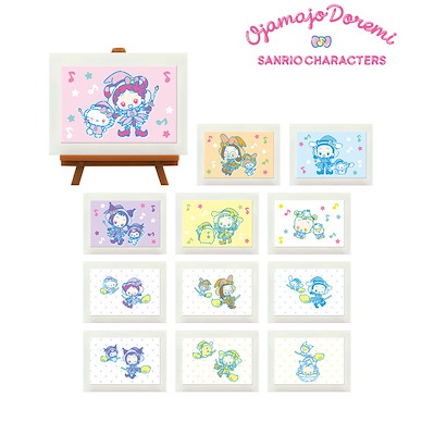 小魔女DoReMi Sanrio Characters 迷你藝術畫 + 框架 (12 個入) Sanrio Characters Mini Art Frame (12 Pieces)【Ojamajo Doremi】