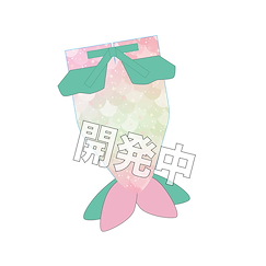周邊配件 指偶公仔 美人魚外套 粉紅綠 Hakudake Mermaid Pink & Green【Boutique Accessories】