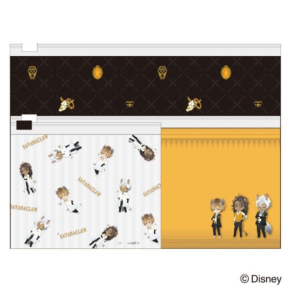 迪士尼扭曲樂園 : 日版 「サバナクロー寮」拉鏈 平面袋 (1 套 3 款)