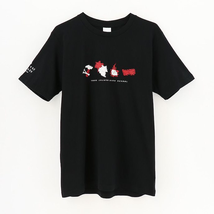咒術迴戰 : 日版 (大碼)「虎杖悠仁 + 伏黑惠 + 釘崎野薔薇 + 五條悟」黑色 T-Shirt