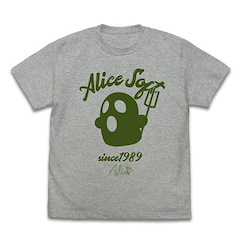 AliceSoft (アリスソフト) (大碼) 品牌 Logo 混合灰色 T-Shirt Honey T-Shirt /MIX GRAY-L【Alice Soft】