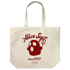 AliceSoft (アリスソフト) 品牌 Logo 米白 大容量 手提袋 Honey Large Tote Bag /NATURAL【Alice Soft】