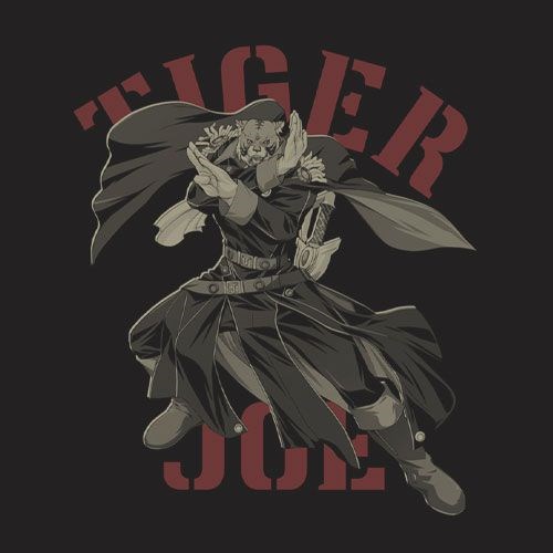 Only you : 日版 (大碼)「タイガージョー」TIGER JOE 墨黑色 T-Shirt