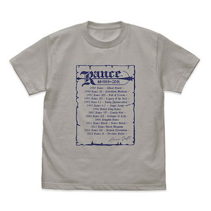 蘭斯系列 (加大) 蘭斯歷史 淺灰 T-Shirt Rance History T-Shirt /LIGHT GRAY-XL【Rance】