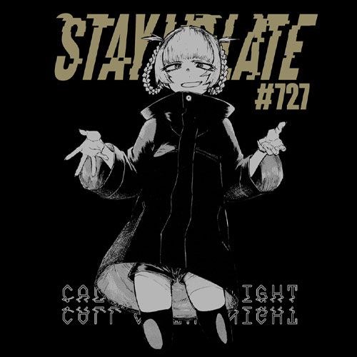 徹夜之歌 : 日版 (中碼)「七草薺」黑色 T-Shirt