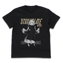 徹夜之歌 (大碼)「七草薺」黑色 T-Shirt T-Shirt /BLACK-L【Call of the Night】