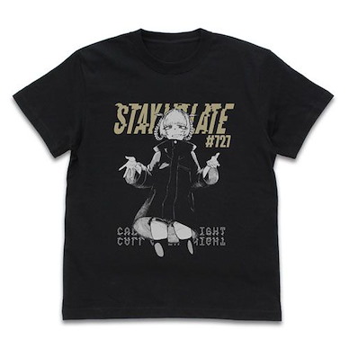 徹夜之歌 (細碼)「七草薺」黑色 T-Shirt T-Shirt /BLACK-S【Call of the Night】