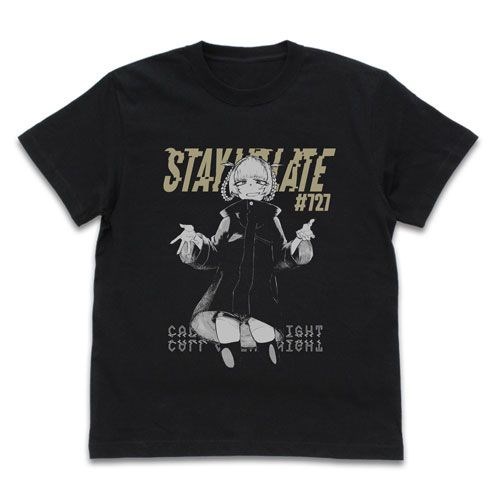 徹夜之歌 : 日版 (大碼)「七草薺」黑色 T-Shirt