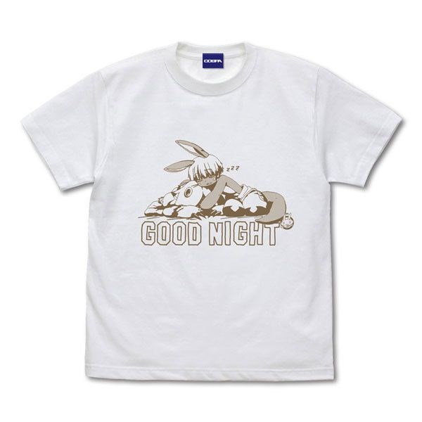 來自深淵 : 日版 (細碼)「娜娜奇」GOOD NIGHT 烈日的黃金鄉 白色 T-Shirt