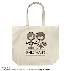VOCALOID系列 「KAITO + MEIKO」あと氏 插圖 米白 大容量 手提袋 MEIKO / KAITO MEIKO & KAITO Large Tote Bag Ato Ver. /NATURAL【VOCALOID Series】