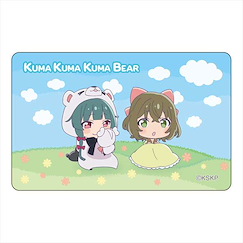熊熊勇闖異世界 「優奈 + 菲娜」IC 咭貼紙 IC Card Sticker Yuna & Fina (Blue)【Kuma Kuma Kuma Bear】