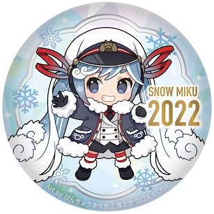 VOCALOID系列 「初音未來」SNOW MIKU 2024 15周年紀念 2022 Ver. 76mm 徽章 SNOW MIKU 2024 Punipuni Can Badge 15th Memorial Visual 2022 Ver.【VOCALOID Series】