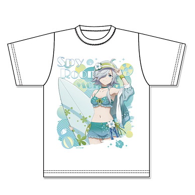 間諜教室 (大碼)「莫妮卡」水著 Ver. 白色 T-Shirt Original Illustration Graphic T-Shirt Swimwear Ver. Monika【Spy Classroom】
