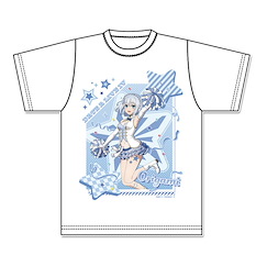 約會大作戰 (均碼)「鳶一折紙」啦啦隊 Ver. 白色 T-Shirt Original Illustration Graphic T-Shirt Tobiichi Origami Cheer Girl【Date A Live】