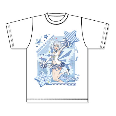 約會大作戰 (均碼)「鳶一折紙」啦啦隊 Ver. 白色 T-Shirt Original Illustration Graphic T-Shirt Tobiichi Origami Cheer Girl【Date A Live】