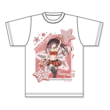 約會大作戰 (均碼)「時崎狂三」啦啦隊 Ver. 白色 T-Shirt Original Illustration Graphic T-Shirt Tokisaki Kurumi Cheer Girl【Date A Live】
