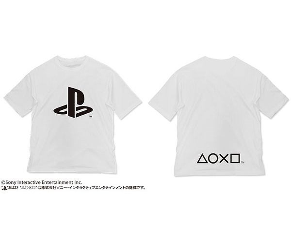 PlayStation : 日版 (加大)「PlayStation」半袖 白色 T-Shirt
