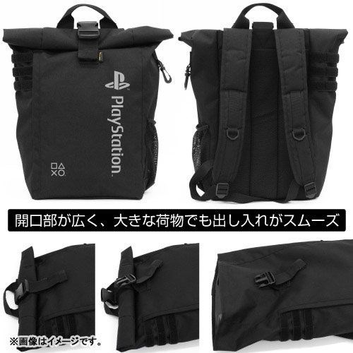 PlayStation : 日版 「PlayStation」黑色 卷頂背囊