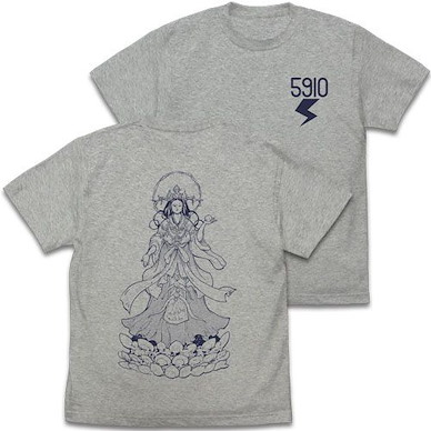 任俠轉生 (細碼)「リュー」姫の刺青 GX20th 周年記念 混合灰色 T-Shirt GX20th T-Shirt /MIX GRAY-S【Ninkyou Tensei】