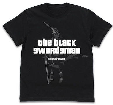 刀劍神域系列 (細碼)「桐谷和人」黑の劍士 黑色 T-Shirt War of Underworld Black Swordsman Kirito Underworld Ver. T-Shirt /BLACK-S【Sword Art Online Series】