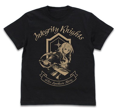 刀劍神域系列 (加大)「愛麗絲」整合騎士 黑色 T-Shirt War of Underworld Alice Synthesis Thirty T-Shirt /BLACK-XL【Sword Art Online Series】