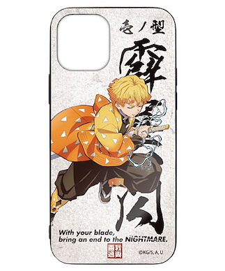 鬼滅之刃 「我妻善逸」iPhone [12, 12Pro] 強化玻璃 手機殼 Zenitsu Agatsuma Tempered Glass iPhone Case/12,12Pro【Demon Slayer: Kimetsu no Yaiba】