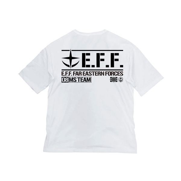 機動戰士高達系列 : 日版 (大碼)「第08MS小隊 E.F.F.」半袖 白色 T-Shirt