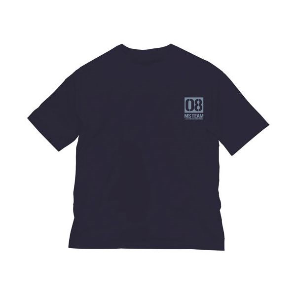 機動戰士高達系列 : 日版 (加大)「第08MS小隊 E.F.F.」半袖 深藍色 T-Shirt