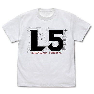 寒蟬鳴泣之時 (細碼)「雛見澤」症候群の末期症状 L5+ 白色 T-Shirt L5+ T-Shirt /WHITE-S【Higurashi When They Cry】