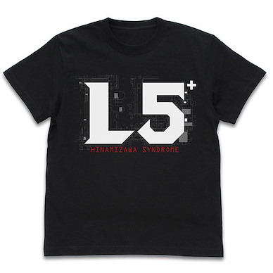 寒蟬鳴泣之時 (細碼)「雛見澤」症候群の末期症状 L5+ 黑色 T-Shirt L5+ T-Shirt /BLACK-S【Higurashi When They Cry】