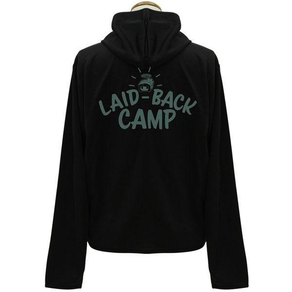 搖曳露營△ : 日版 (加大)「LAID-BACK CAMP」黑色 薄身 外套