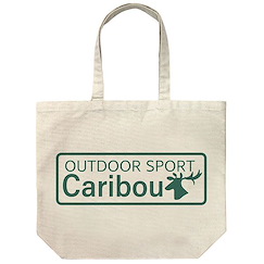 搖曳露營△ : 日版 「OUTDOOR SPORT Caribou」米白 大容量 手提袋