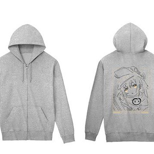 少女前線 (加大)「Gr G11」lette-graph 男裝 灰色 連帽拉鏈外套 Gr G11 lette-graph Back Print Zip Hoodie Men's XL【Girls' Frontline / Dolls' Frontline】