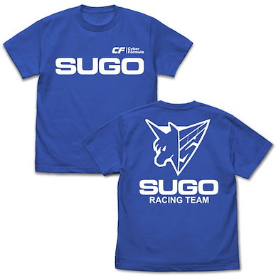 高智能方程式 (中碼)「SUGO ASURADA」隊員 寶藍色 T-Shirt Sugo Asurada T-Shirt /ROYAL BLUE-M【Future GPX Cyber Formula】